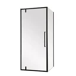 Душевая кабина без поддона Mixxus Premium Bevel SC01-90x90x195-TR Black прозрачное стекло 6 мм MI6864, Черный матовый, Универсальная, прозрачный