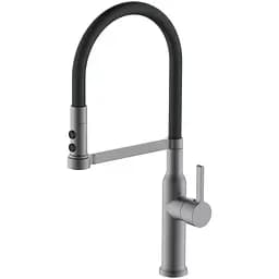 Смеситель для кухни Mixxus Premium Pull 017 graphite refl.black MI8278, Графит