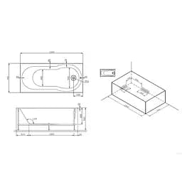 Ванна акрилова AM.PM X-JOY 150х70 (W88A-150-070W-A) - мініатюра 9