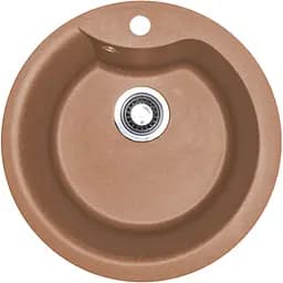 Кухонна мийка Adamant WAVE terra-cotta d 485x210 мм, без крила d 48