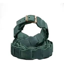 Женский кожаный бохо-ремень BlankNot зеленый