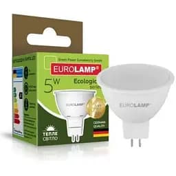 Лампочка Eurolamp LED SMD MR16 5W GU5.3 3000K 220V (LED-SMD-05533(P))