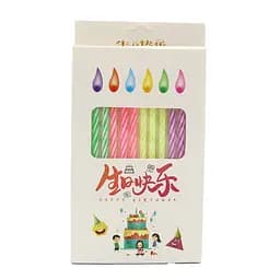 Набір свічок для торта Кольоровий вогонь 12 шт 9305DSCN_