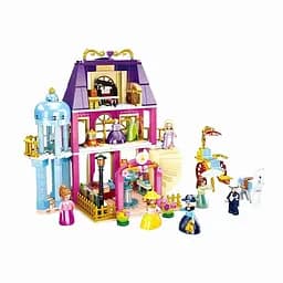 Конструктор Sluban M38-B0876 Салон краси з каретою та фігурками, 526 деталей, різнокольоровий