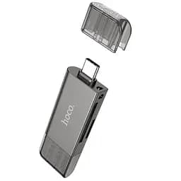 Адаптер перехідник Hoco HB39 USB/Type-C 3.0 сірий - мініатюра 3