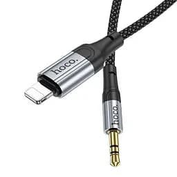 AUX кабель Hoco UPA26 Lightning to Jack 3.5 1 м чорний - мініатюра 5
