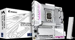 Материнская плата Gigabyte B860M Aorus Elite Wi-Fi 6E Ice LGA 1851 (B860M A ELT WF6E ICE) Б/У