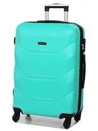 Валіза середня M Madisson Snowball 32303 пластикова 70л М'ятна