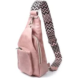 Сумка женская Vintage с акцентом на текстильную лямку из гладкой экокожи 18х33х10 см sum0026937