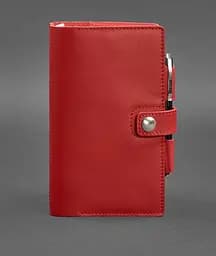 Жіночий шкіряний блокнот (Софт-бук) 4.0 червоний