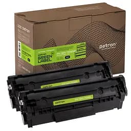 Картридж Canon 703, Black, LBP-2900/3000, 2000 стор, Patron Green, Dual Pack (PN-12A/703DGL)