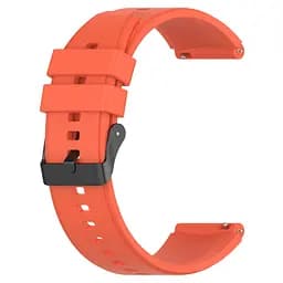 Ремінець для Samsung Galaxy Watch 4 44mm - помаранчевий ширина кріплення 20мм силікон Watchbands GT (W45-5WB82674774) - мініатюра 4