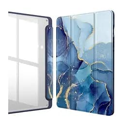 Чохол-книжка BeCover Soft Edge TPU з кріпленням для стілусу для Xiaomi Redmi Pad SE 8.7" Blue Marble (712572) - мініатюра 2