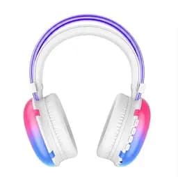Бездротові навушники PG 830 RGB Bluetooth гарнітура з мікрофоном накладні білий - мініатюра 2