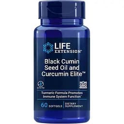Натуральна добавка Life Extension Black Cumin Seed Oil and Curcumin Elite 60 капсул
