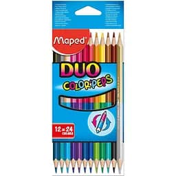 Олівці кольорові Maped Color Peps Duo  двосторонні 12 шт. 24 кольори (MP.829600)