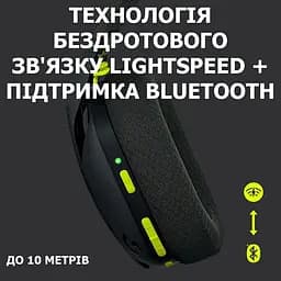 Навушники Logitech G435 LIGHTSPEED Black (981-001050) - мініатюра 2