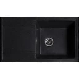 Гранітна кухонна мийка Romzha Jorum 86 Antracit (901) з крилом