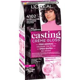 Фарба-догляд для волосся без аміаку L'Oreal Paris Casting Creme Gloss відтінок 4102 Холодний Каштан 120 мл (AA008300)
