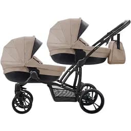Универсальная коляска для двойни 2 в 1 Bebetto B 42 NEW, бежева (505.28.17.001)