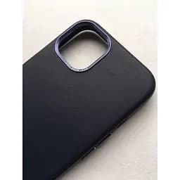 Оригінальний шкіряний чохол Decoded Leather Case MagSafe для Apple iPhone 13 (6.1") Matt Navy Blue - мініатюра 10