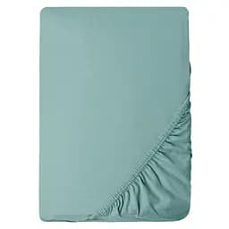 Простынь Ideia трикотажная на резинке 90х200х35 см (8-10983_мята)