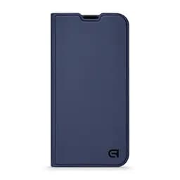 Чехол-книжка для Realme C65 4G, OneFold Case, синий, из экокожи (PU) и TPU, с магнитом, с подставкой и отделением для карт, трансформируемый в подставку, противоударный, защита всего корпуса, ArmorStandart (ARM77852)