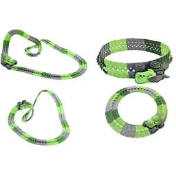 Интерактивный трек с инерционной машинкой SHT 5510-5 Dino Trak (168pcs/1CAR) Green Epik