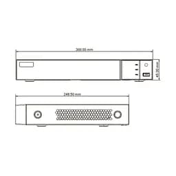 IP-відеореєстратор 8-канальний 8Mp TVT TD-308B1 для тепловізійних камер (77-00206) - мініатюра 2