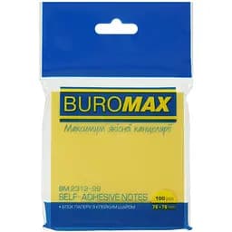 Блок паперу для нотаток Buromax Pastel з клейким шаром 76х76 мм 100 аркушів в асортименті (BM.2312-99) - мініатюра 3