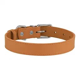 Нашийник для собак BronzeDog Barksi Classic шкіряний XS 23-30х1.2 см гірчичний - мініатюра 2