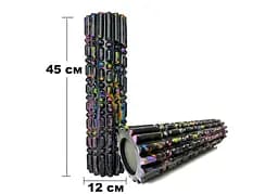 Масажний ролик EasyFit Morze 45 см Чорний (EF-2065) - мініатюра 3