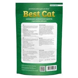 Наповнювач для туалету Best Cat Green Apple Силікагелевий 10 л (4820281500381) - мініатюра 2