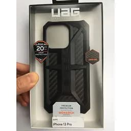 Оригінальний протиударний чохол UAG Monarch для iPhone 13 Pro (6.1") Carbon Black 113151124242 - мініатюра 2