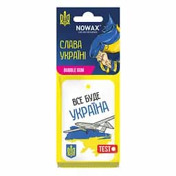 Ароматизатор воздуха целлюлозный Nowax серия 'Слава Україні' - Bubble Gum(NX00134)