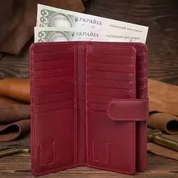 Вертикальне портмоне Tony Perotti з натуральної шкіри Cortina 5074 (90313) Червоне - мініатюра 5