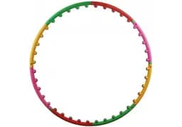 Обруч с массажными шариками Хула Хуп EasyFit 98 см разборной Разноцветный (EF-0251)