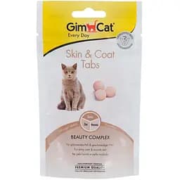 Ласощі для котів GimCat Skin & Coat Tabs 40 г (для шкіри та шерсті)