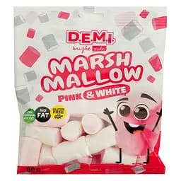 Маршмеллоу D.E.M.I Розовый и белый 80 г