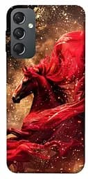 Чохол Demsky Red sparkles Horse для Samsung Galaxy A24 4G