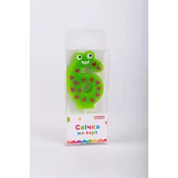 Свічка - цифра "Maxi" 6 MX622053-6 (123456789145)