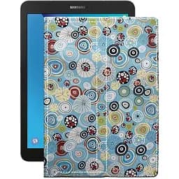 Чехол StatusCASE из экокожи для планшета Samsung Galaxy Tab S3 (T827) Круги-цветные