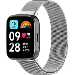 Ремінець DK для Xiaomi Redmi Watch 3 Active / 3 Lite Metal Milanese Loop Magnetic (silver)