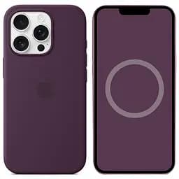 Чохол Silicone case (AAA) with Magsafe and Animation для Apple iPhone 16 Pro Max (6.9) Plum