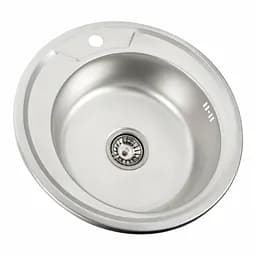 Кухонна мийка з нержавіючої сталі Platinum декор 490 (0,6/170 мм), Decor - мініатюра 5