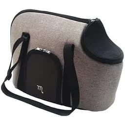 Сумка-переноска Matys Магнус №0, 32х27х22 см, бежевая с коричневым