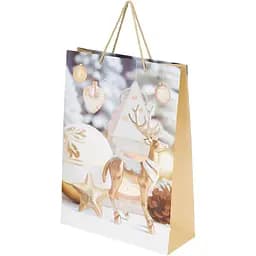 Пакет подарунковий новорічний Олень YY050924 Різнокольоровий (NY)