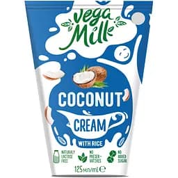 Кокосовые сливки Vega Milk с рисом ультрапастеризованные 125 г 