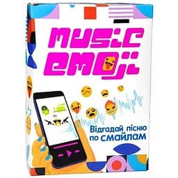 Настільна гра Strateg Music Emoji розважальна українською мовою 30249 (4823113819354)