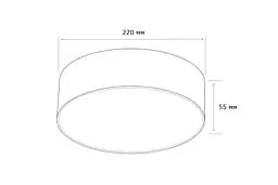 Стельовий світильник MJ-Light D001 20W BK 3000K - мініатюра 2